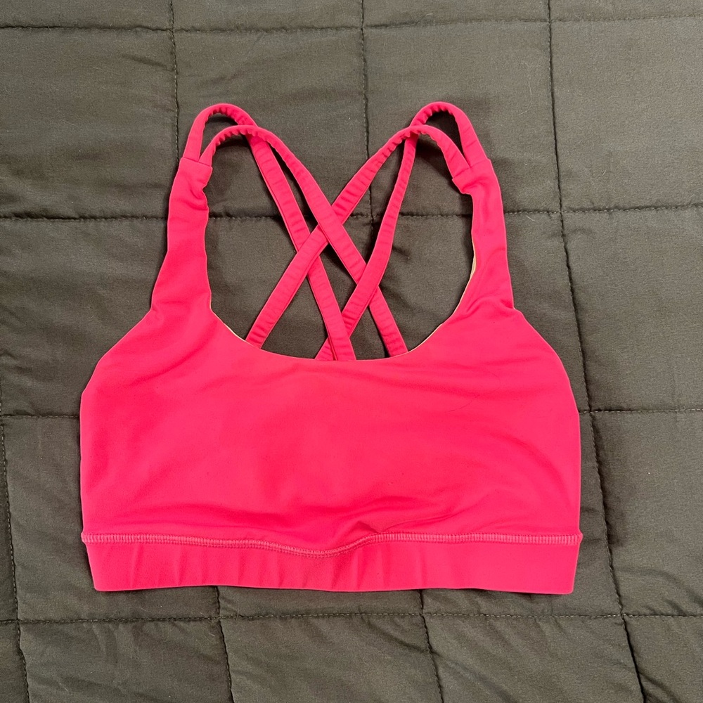 Lululemon Athletica Bright Pink Sports Bra